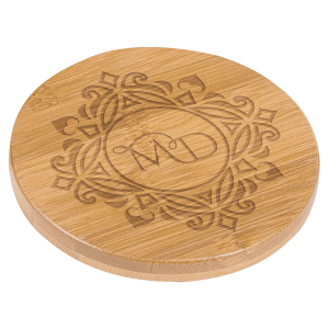 3 1/2″ Round Bamboo Coaster