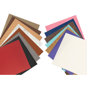 12″ x 18″ Laserable Leatherette Sheet Stock with Adhesive Sample Set