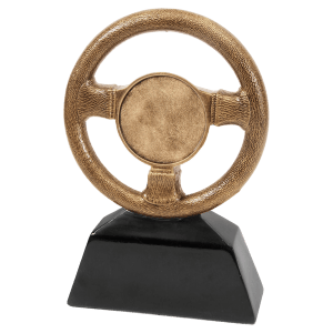 7″ Antique Gold Steering Wheel Resin with 2″ Insert Area