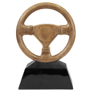10″ Antique Gold Steering Wheel Resin with 2″ Insert Area