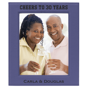 8″ x 10″ Purple Laserable Leatherette Photo Frame