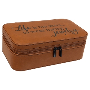 7 1/2″ X 4 1/2″ Rawhide Laserable Leatherette Jewelry Box