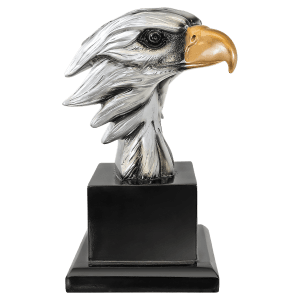 7 1/4″ Eagle Head on Base