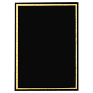 4″ x 6″ Black Florentine Frame Designer Plaque Plate