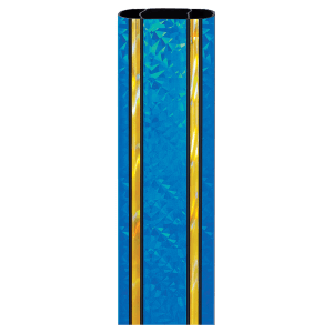 45″ Rectangle Blue/Gold Illusion Trophy Column