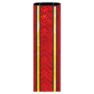 45″ Rectangle Red/Gold Illusion Trophy Column