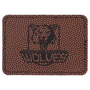 3 1/2″ x 2 1/2″ Rectangle Football Laserable Leatherette Patch with Adhesive