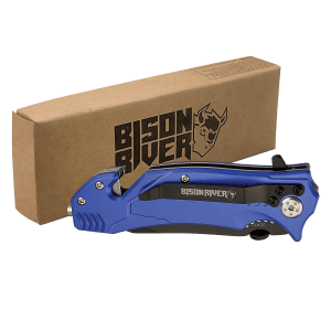 Bison River 4 1/2″ Blue Rescue Knife