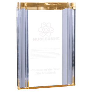 5″ x 7″ Gold Channel Acrylic