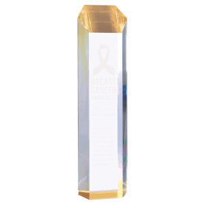 3″ x 12″ Gold Tower Acrylic