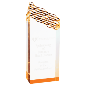 3″ x 8″ Gold Riptide Acrylic