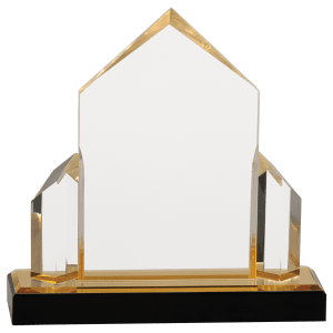 7″ x 7″ Gold Jewel Post Impress Acrylic