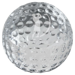 2 3/8″ Crystal Golf Ball Paperweight