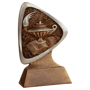 5 1/2″ Lamp of Knowledge Triad Resin