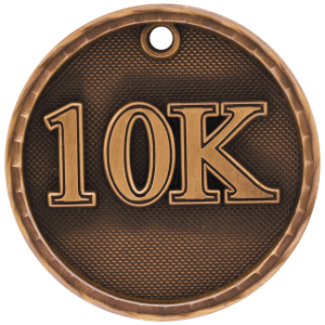 2″ Antique Bronze 3D 10K Medal