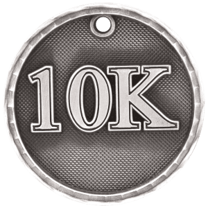 2″ Antique Silver 3D 10K Medal