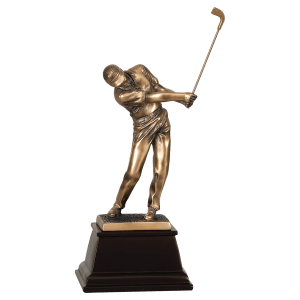 15″ Bronze Male Golf Resin Award