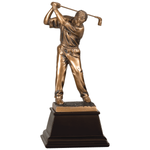 9 1/2″ Bronze Male Golf Resin Award