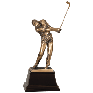 8 3/4″ Bronze Male Golf Resin Award