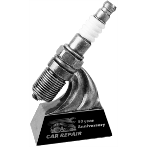 6″ Spark Plug Car Show Resin