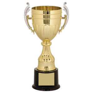 11″ Gold/Silver Plastic Completed Cup Trophy