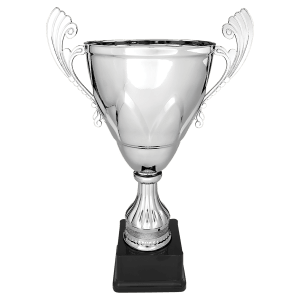 15″ Silver Completed Metal Cup on Plastic Base