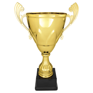 15″ Gold Completed Metal Cup on Plastic Base