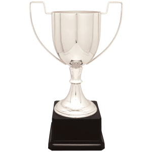 11 3/4″ Silver Completed Zinc Cup Trophy on Plastic Base