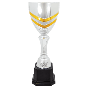 17″ Completed Metal Cup Trophy on Plastic Base