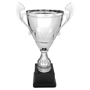 13″ Silver Completed Metal Cup on Plastic Base