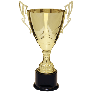 16 3/4″ Gold Completed Metal Cup Trophy on Plastic Base