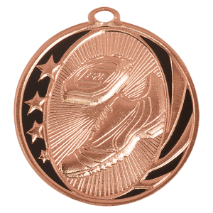 2″ Bright Bronze Track Laserable MidNite Star Medal