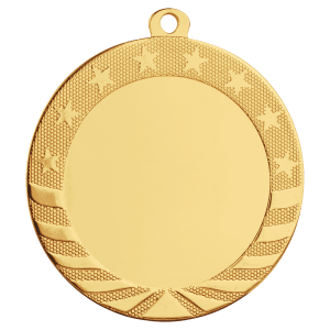 2 3/4″ Bright Gold 2″ Insert Holder Starbrite Medal