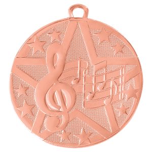 2″ Bronze Superstar Music Medal