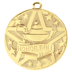 2″ Gold Superstar Honor Roll Medal