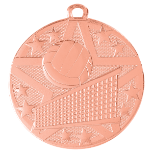 2″ Bronze Superstar Volleyball Medal