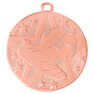 2″ Bronze Superstar Soccer Medal