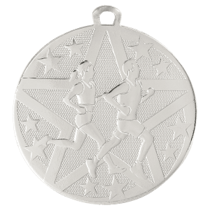 2″ Silver Superstar Cross Country Medal