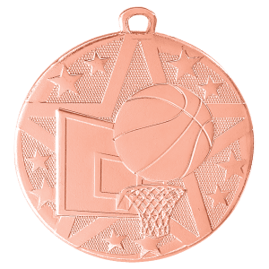 2″ Bronze Superstar Basketball Medal
