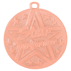 2″ Bronze Superstar Star Performer Medal