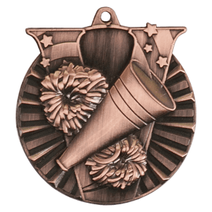 2″ Antique Bronze Cheer Victory Medal