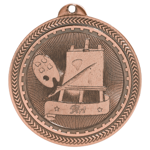 2″ Antique Bronze Art Laserable BriteLazer Medal