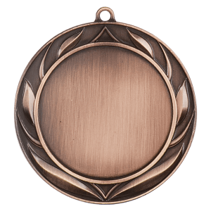 2 3/4″ Antique Bronze Wreath 2″ Insert Holder Medal