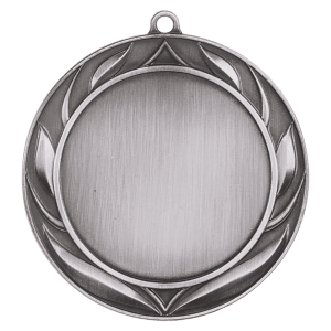 2 3/4″ Antique Silver Wreath 2″ Insert Holder Medal