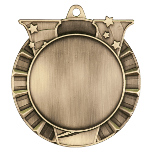 2 3/4″ Antique Gold Victory 2″ Insert Holder Medal