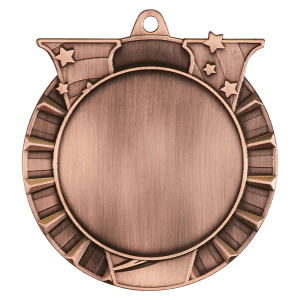 2 3/4″ Antique Bronze Victory 2″ Insert Holder Medal