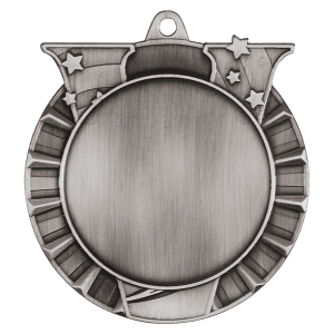 2 3/4″ Antique Silver Victory 2″ Insert Holder Medal
