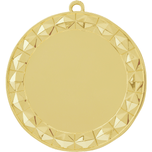 2 3/4″ Bright Gold Diamond 2″ Insert Holder Medal