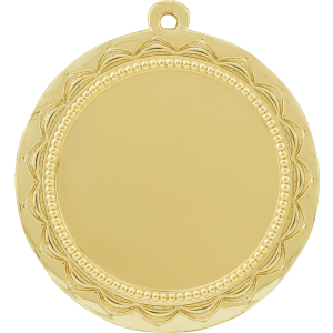 2 3/4″ Bright Gold Sun 2″ Insert Holder Medal