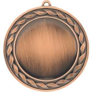 2 3/4″ Antique Bronze Weave 2″ Insert Holder Medal